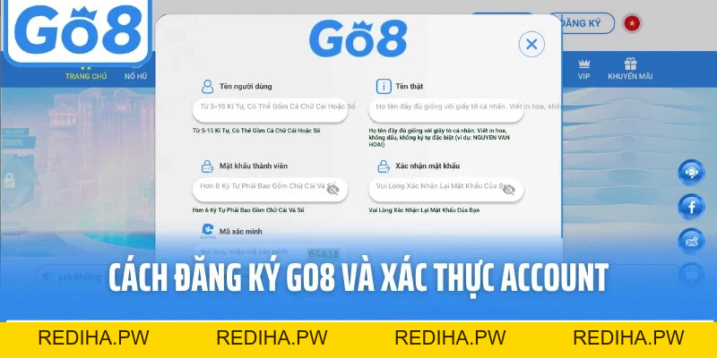 Đăng Ký GO8 - Mở Cánh Cửa Vào Hệ Sinh Thái Game Hiện Đại - REDIHA.PW