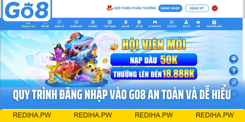 Đăng Nhập GO8 Dễ Dàng - Trải Nghiệm Kho Game Đỉnh Cao - REDIHA.PW