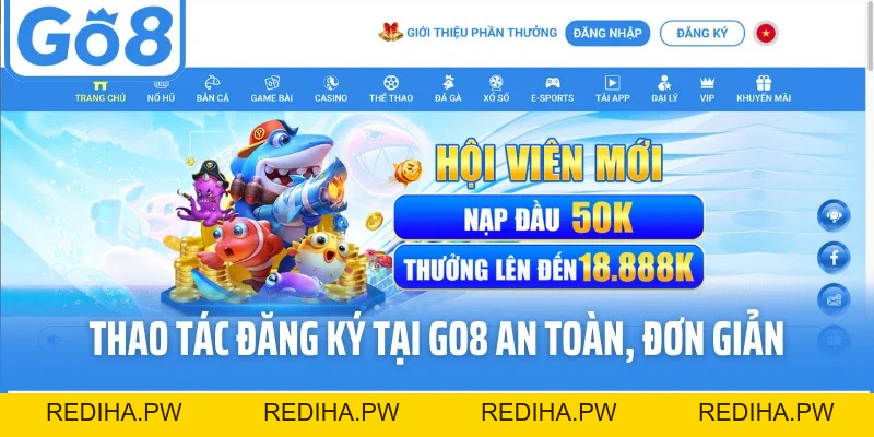 Đăng Ký GO8 - Mở Cánh Cửa Vào Hệ Sinh Thái Game Hiện Đại - REDIHA.PW